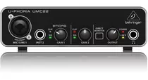 Behringer Umc22 Interface Usb 2x2 Placa De Sonido Audio