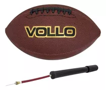 Bola De Futebol Americano Nfl Vollo + Bomba De Ar P/ Encher