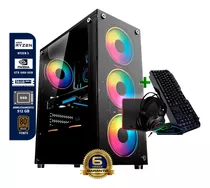 Pc Gamer Ryzen 5 1400 16gb Gtx 1060 6gb Ssd 512g + Kit 