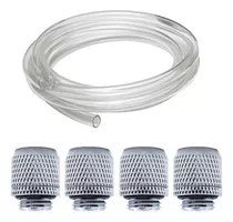 Kit 4x Fitting Mangueira Water Cooler + 1 Metro 12mm - G1/4