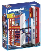Playmobil 5361 Estacion De Bomberos Con Alarma City Action
