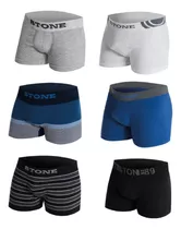 Pack 6 Boxer Hombre Stone Algodon