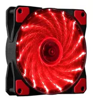 Cooler Gamer Led Red 120mm 3 Pin Molex Netmak Nm Rojo Pc