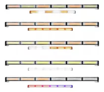 Barra Torreta Estrobo Codigo Leds Cob Policia 23 PuLG 60w 3