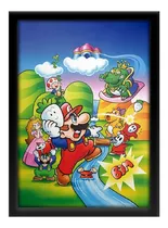 Quadro Retrogame Arte Super Mario Bros 2 Nintendo Nes 33x45