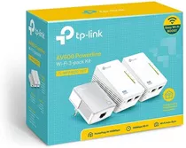 Repetidor Sinal Wi-fi Power Line Tp Link Kit 3 Rede Elétrica