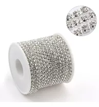 Strass Prata Em Metro - Corrente - Rolo Com 5mt - Prata Ss12