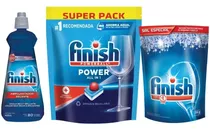 Finish Pack Tabletas 30 Uds.+ Abrillantador 400 Ml.+ Sal 1kg