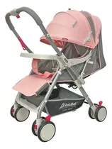 Carriola Reversible Para Bebé D Bebe Bm Ligera Y Reclinable Color Rosa