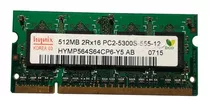 Memoria Sodimm Ddr2 512mb 5300 667mhz