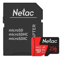 Tarjeta De Memoria Netac P500 Con Adaptador Sd 256gb