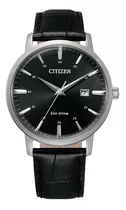 Reloj Citizen Ecodrive Analog Bm746011e Hombre Color De La Malla Negro Color Del Bisel Plateado Color Del Fondo Negro