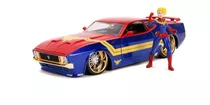 Auto Escala 1/24 Ford Mustang & Capitana Marvel (figura)