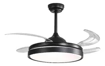 Ventilador De Techo Winco Con Luz Led W1342 Retráctil Negro