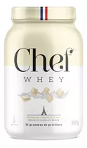 Whey Protein Gourmet Concentrado Zero Lactose 907g Chef Whey Sabor Mousse De Chocolate Branco