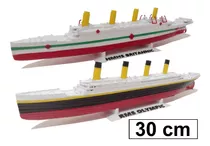 Kit 2 Navios Históricos - Britannic - Olympic - 30cm