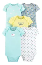 Carters Original Set Pack 5 Bodys Elefantes