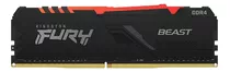 Memória Gamer Fury Beast Rgb 16gb Ddr4 Cl16 Dimm Kingston