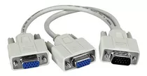 Cable Splitter Vga Macho A 2 Vga Hembra 720p 30 Awg 30 Cm