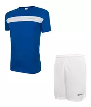 Camiseta Short Hombre Tenis Padel Bolsillos Combo Kadur