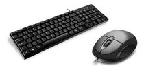 Kit Teclado E Mouse Basico Com Fio Usb Multilaser 45 Peças