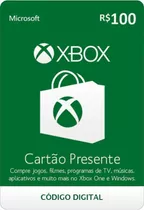 Cartão Xbox Live Br R$ 100 Reais Envio Rápido