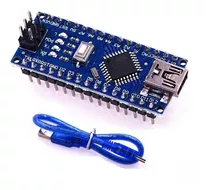 Tarjeta Nano V3 Atmega328 Soldada Compatible Arduino + Cable