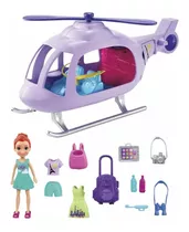 Polly Pocket Helicóptero De Aventura Brinquedo Mattel Gkl59