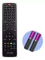 Controle Remoto Compatível Com Tv H-buster Led Lcd + Pilhas