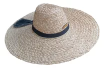Sombrero De Playa Para Mujeres, De Ala Ancha Tejido A Mano