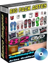 80 Dvds Gráfica Estampas Vetor Sublimação Imagens Cartões