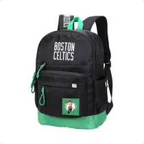 Mochila Universitaria Colegio Nba Urbana Escolar Unisex Niño Color Negro Diseño De La Tela Liso