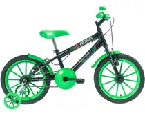 Bicicleta Infantil Polikids Aro 16 Preta Poli Sports