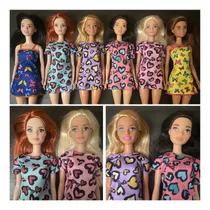 6 Barbies No Pacote Barbie Fashion Mattel Super Conservadas