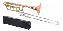 Trombon Bajo A Vara Deluxe Laqueado Estuche Knight Jbsl-830