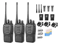 Radio Walkie Talkie Baofeng Bf-888s Uhf X3 Bateria 2800m Ah