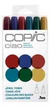 Marcadores Copic Ciao X 6 Jewels  Doble Punta