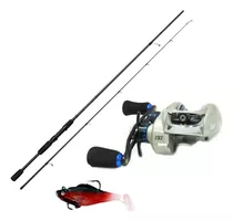 Combo Pesca Caña  + Reel Rotativo + Señuelo Bentancor Outdoo