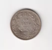 Moneda Chile 1 Peso 1927 Plata (c85)