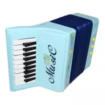 Mini Sanfona Acordeon Infantil Brinquedo 10 Teclas 3 Baixos