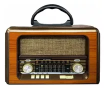 Radio Vintage Am Fm Multibandas Bluetooth Recargable Retro