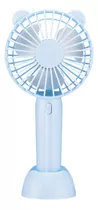 Mini Ventilador De Mão Portátil Recarregável Três Velocidade Cor Azul-celeste