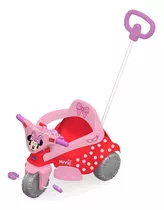 Triciclo Minnie Disney Infantil 3 Em 1 Até 30 Kg Xalingo Cor Rosa-claro