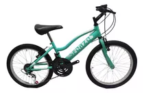 Bicicleta Niña Rin 20 Con Cambios Color Celeste