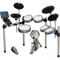 Simmons Titan 70 Electronic Drum Kit With Mesh Pads And Blue