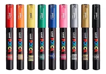 Caneta Uni Posca Pc-1m 0.7 Mm As 15 Cores Por Unidade