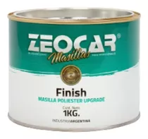 Masilla Plastica Finish  Zeocar 1 Kg Con Endurecedor