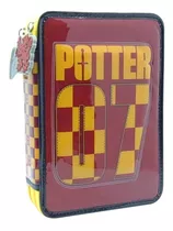 Cartuchera Escolar Canopla Harry Potter 2 Pisos Con Utiles 