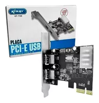 Placa Pci-e Usb 3.0 C/ 2 Portas Transferência Dados 5gbps