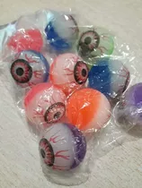 Pelotitas Saltarinas De Ojos 10 Unidades Halloween Souvenir 